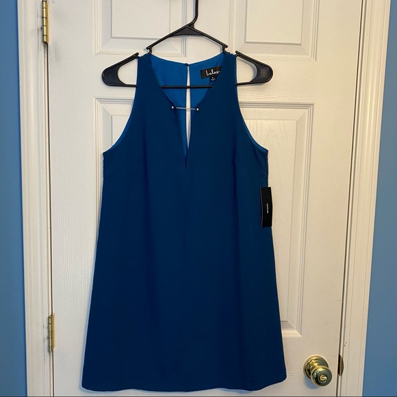 LuLu’s Sleeveless A-Line Teal Dress - Picture 8 of 9